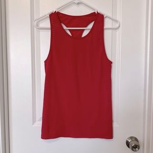 Fabletics Red Racerback Tank Top